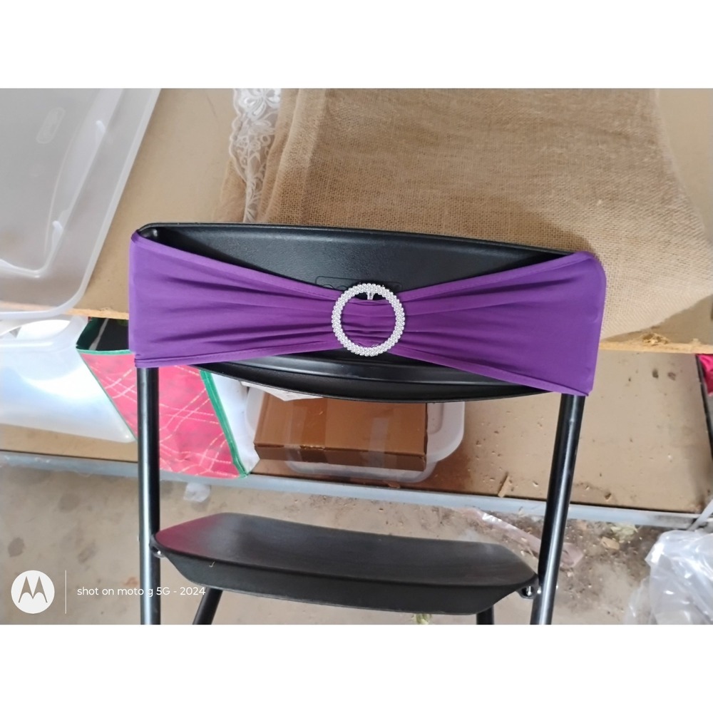 35 Piece Purple Chair Sashes